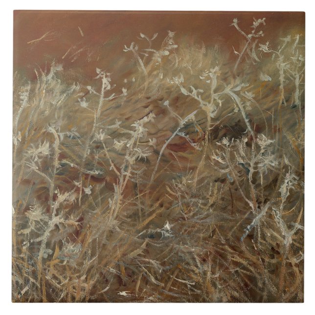 John Singer Sargent - Thistles Ceramic Tile (Front)
