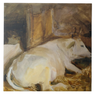 John Singer Sargent - Three Oxen Ceramic Tile