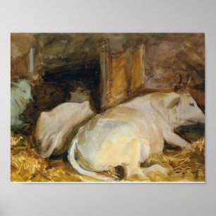 John Singer Sargent - Three Oxen Poster