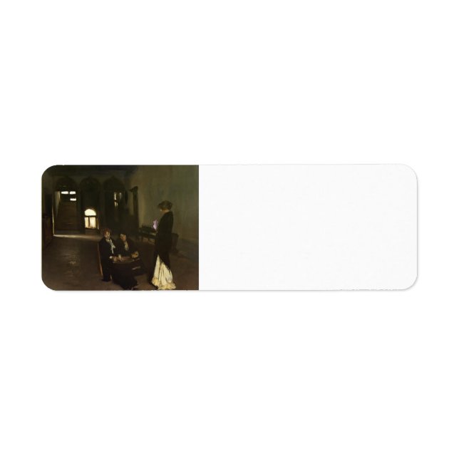 John Singer Sargent- Venetian Bead Stringers Return Address Label (Front)