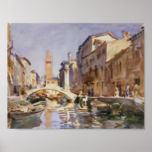 John Singer Sargent - Venetian Canal Poster