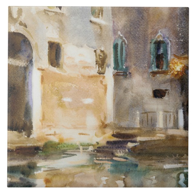 John Singer Sargent - Venice Ceramic Tile (Front)