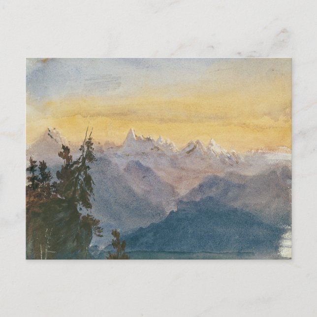 John Singer Sargent - View from Mount Pilatus Postcard (Front)