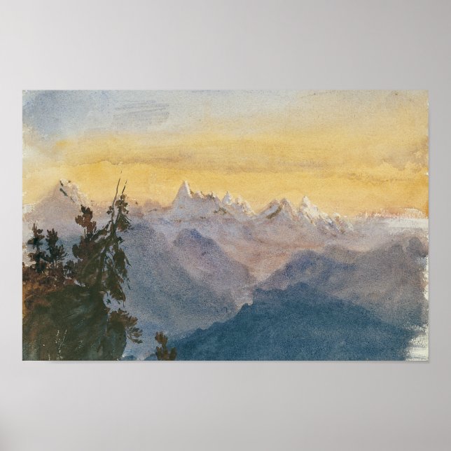 John Singer Sargent - View from Mount Pilatus Poster (Front)