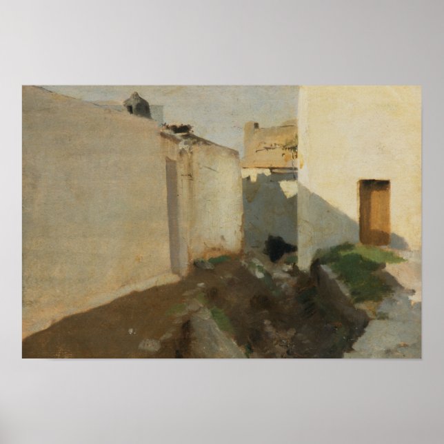 John Singer Sargent - White Walls in Sunlight Poster (Front)