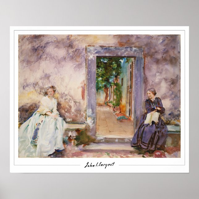 John Singer Sargent Zedign Art Poster #171-2 (Front)