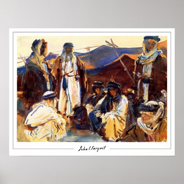 John Singer Sargent Zedign Art Poster #462-2 (Front)