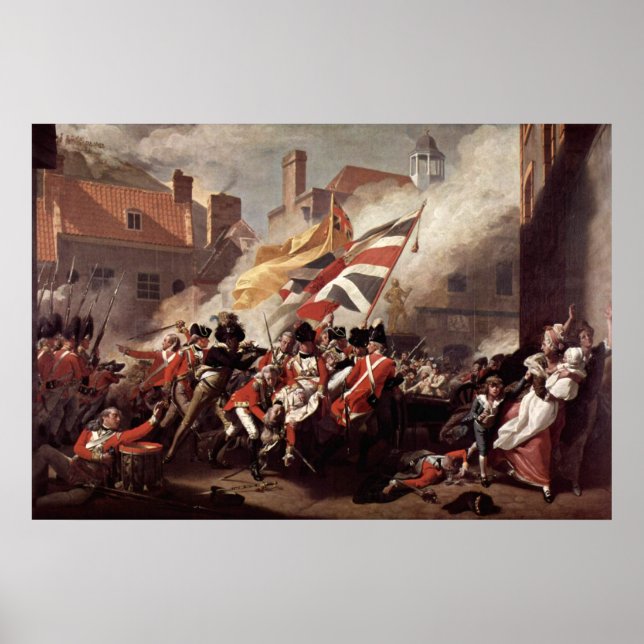 John Singleton Copley Battle Of Jersey Poster (Front)