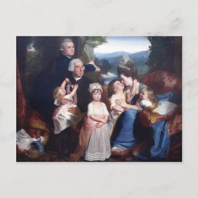 John Singleton Copley- Portrait of Familie Copley Postcard (Front)