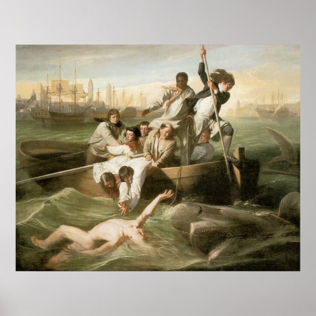 John Singleton Copley Watson and the Shark Poster (Front)