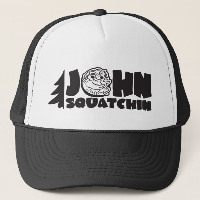 john squatchin trucker hat (Front)