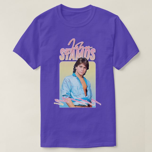 John Stamos 80s Aesthetic T-Shirt (Design Front)