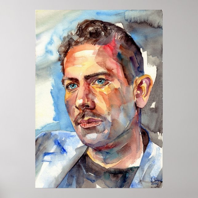 John Steinbeck Portrait Poster (Front)