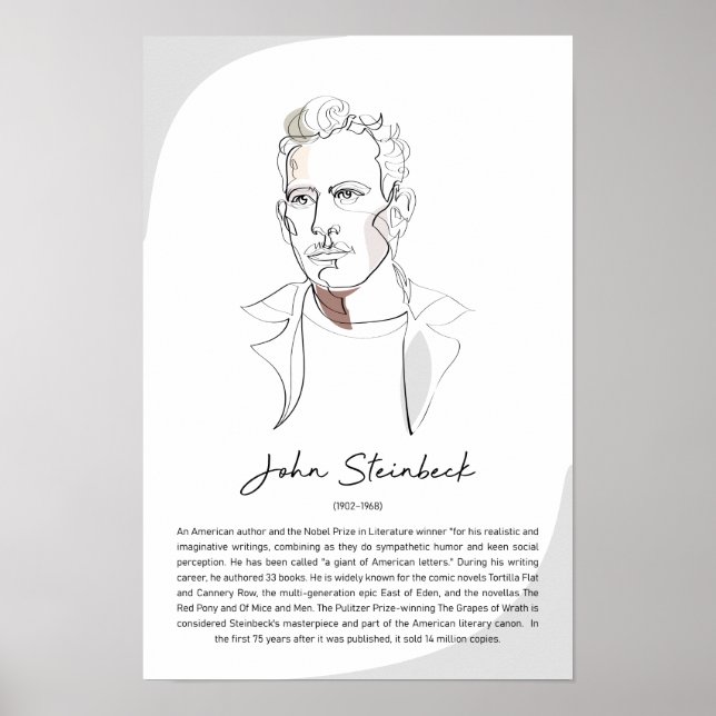 John Steinbeck Poster (Front)