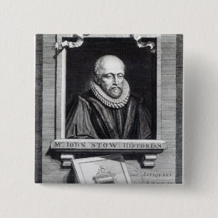 John Stow 15 Cm Square Badge