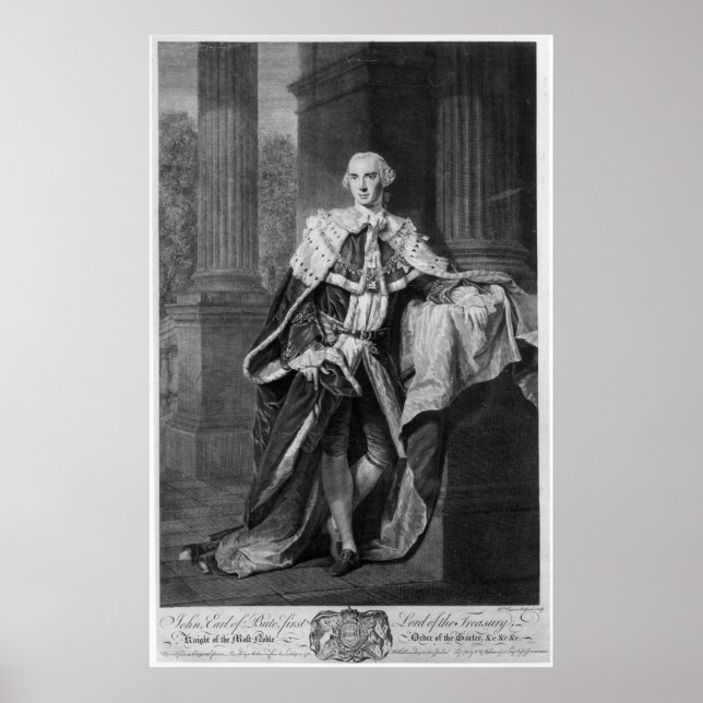 John Stuart, 3rd Earl of Bute, 1763 Poster (Front)