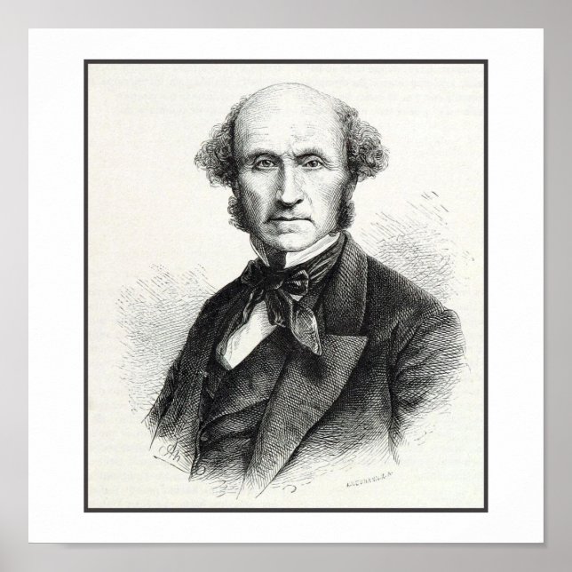 John Stuart Mill Portrait Poster (Front)
