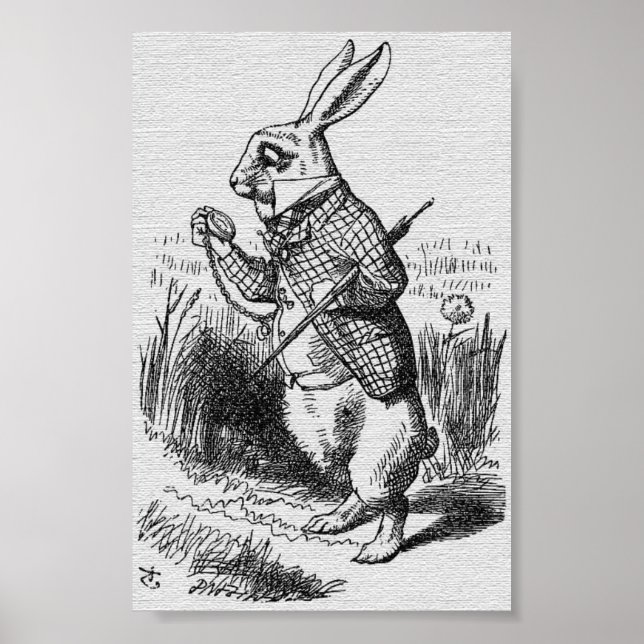 John Tenniel Illustration Alice in Wonderland Poster (Front)