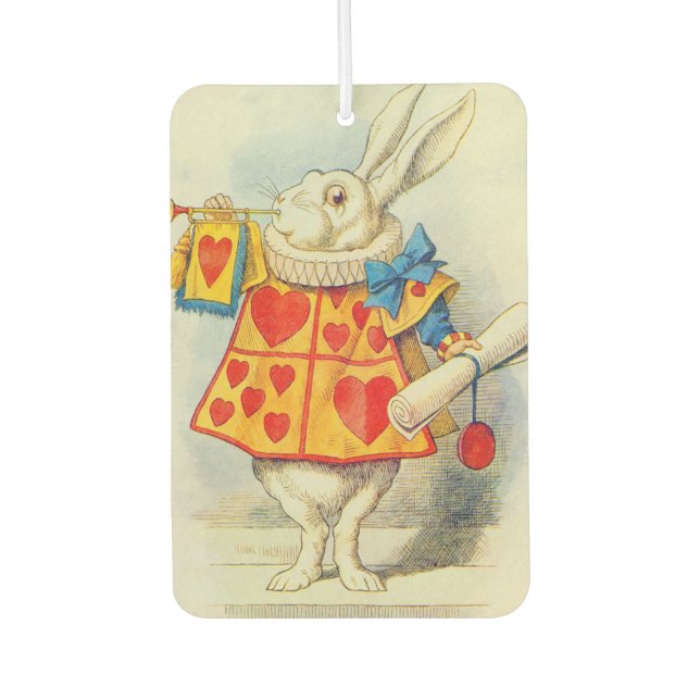 John Tenniel | The White Rabbit Car Air Freshener (Front)
