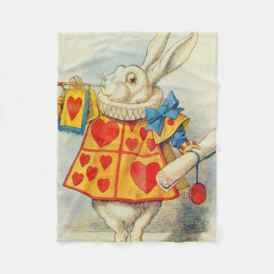 John Tenniel   The White Rabbit Fleece Blanket