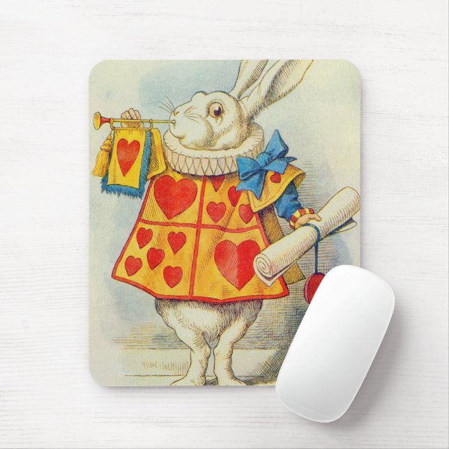 John Tenniel | The White Rabbit Mouse Pad (With Mouse)