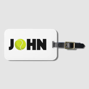 John Tennis Luggage Tag