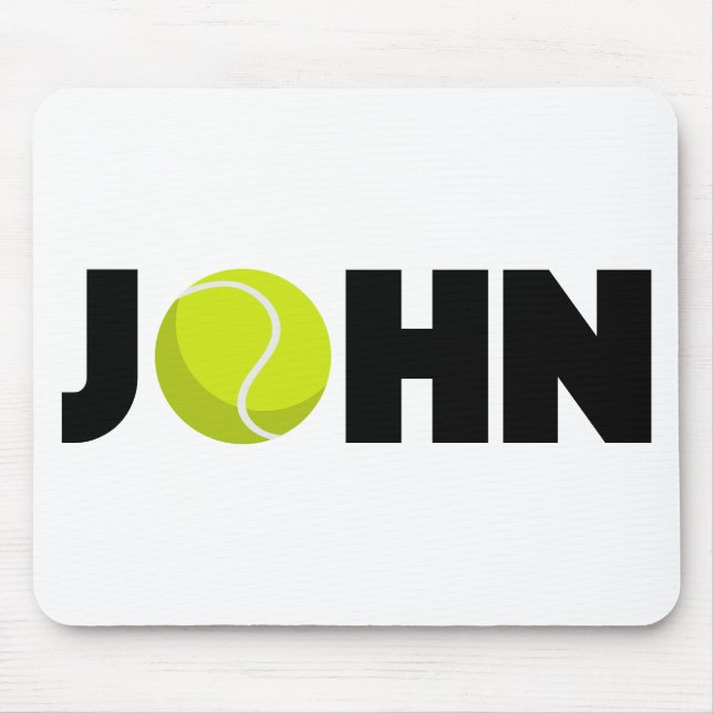 John Tennis Mouse Pad (Front)