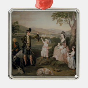 John, the 4th Duke of Atholl and his family Metal Tree Decoration