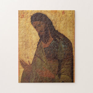 John the Baptist from Vysotsky Chin Orthodox Icon Jigsaw Puzzle