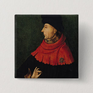 John the Fearless  Duke of Burgundy 15 Cm Square Badge