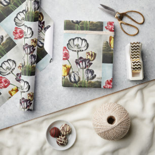 John Thornton Tulips from The Temple of Flora Wrapping Paper