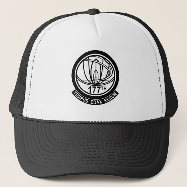 John Titor Time Traveller Tempus Edax Rerum 177th Trucker Hat (Front)