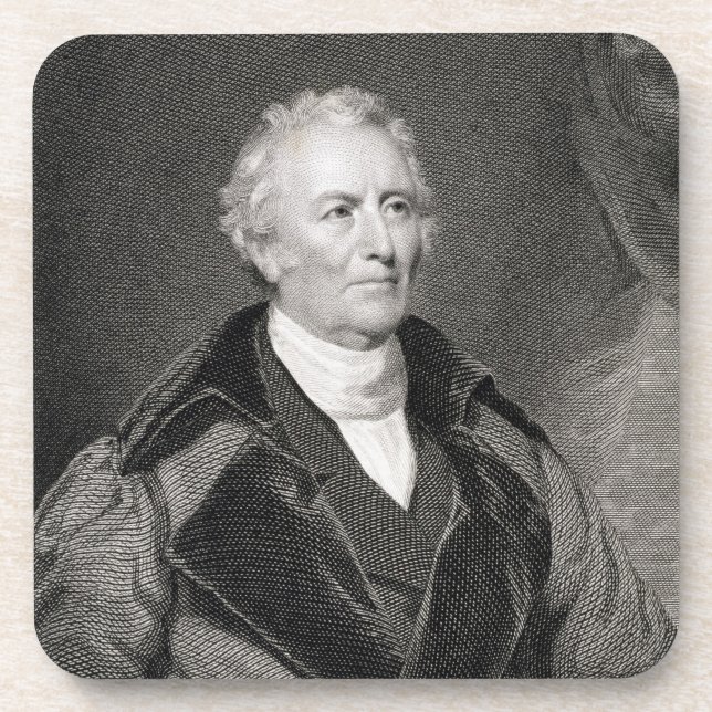 John Trumbull (1756-1843) engraved by Asher Brown Coaster (Front)