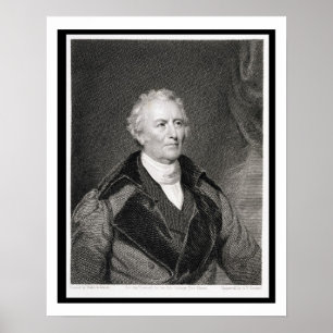 John Trumbull (1756-1843) engraved by Asher Brown Poster