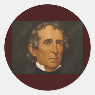 John Tyler 10th Classic Round Sticker