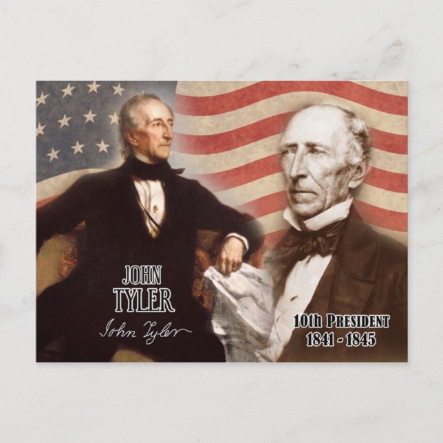 John Tyler - 10th President of the U.S. Postcard (Front)