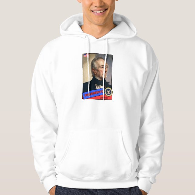 John Tyler Baseball Card Hoodie (Front)