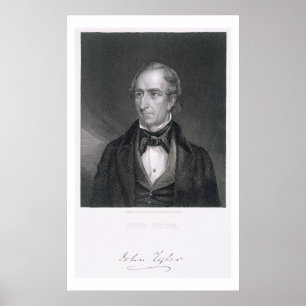 John Tyler, engraved by John B. Forrest (1814-70) Poster