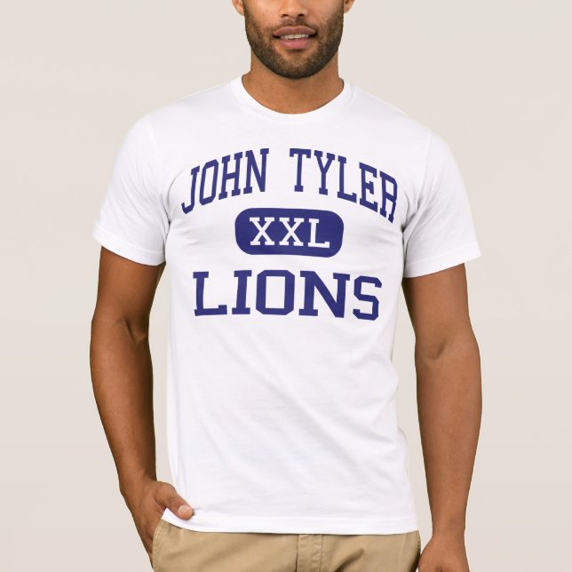 John Tyler - Lions - High School - Tyler Texas T-Shirt (Front)