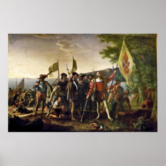 John Vanderlyn Landing Of Columbus Poster