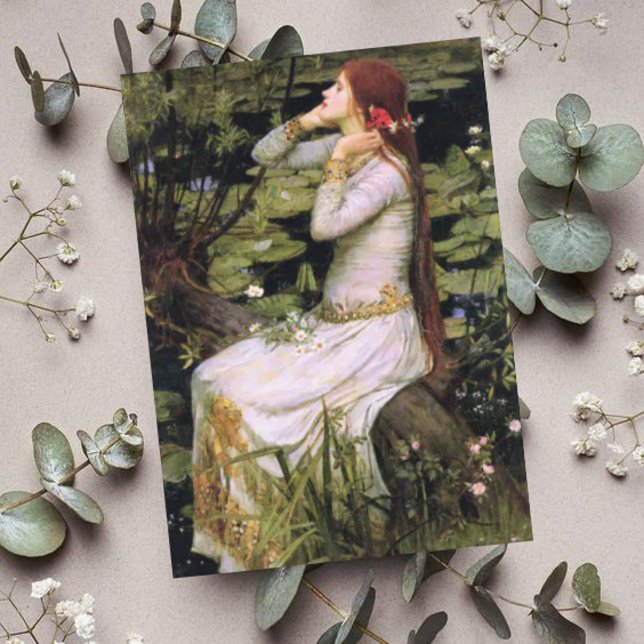  John W. Waterhouse The Fate of Ophelia  Thank You Card (Creator Uploaded)