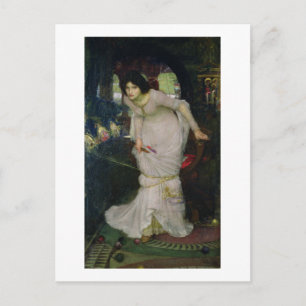 John W Waterhouse - The Lady Of Shallot (1894) Postcard