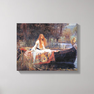 John Waterhouse The Lady of Shallot Canvas Print