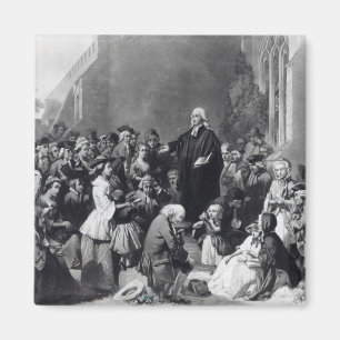 John Wesley preaching Magnet