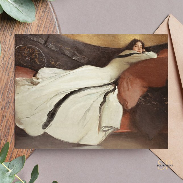 John White Alexander Repose Painting Art Print Postcard (Creator Uploaded)