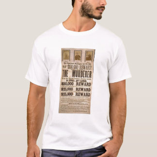 John Wilkes Booth wanted poster T-Shirt