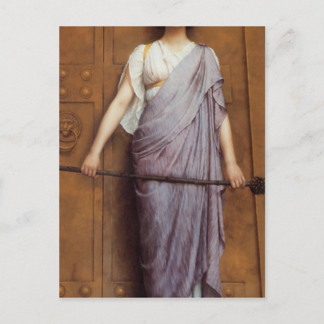 John William Godward - At the Gate Postcard (Front)