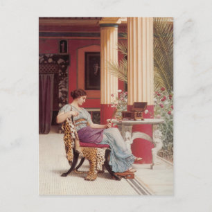 John William Godward- The Jewel Casket Postcard