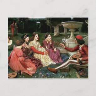 John William Waterhouse- A Tale from the Decameron Postcard