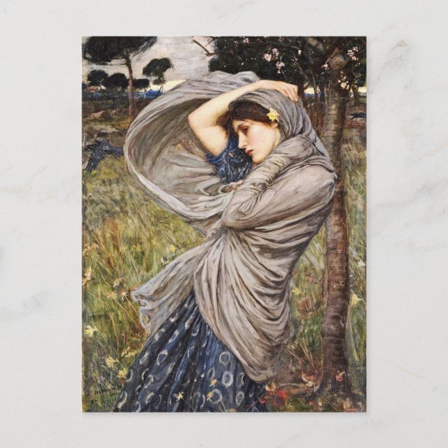John William Waterhouse - Boreas Postcard (Front)